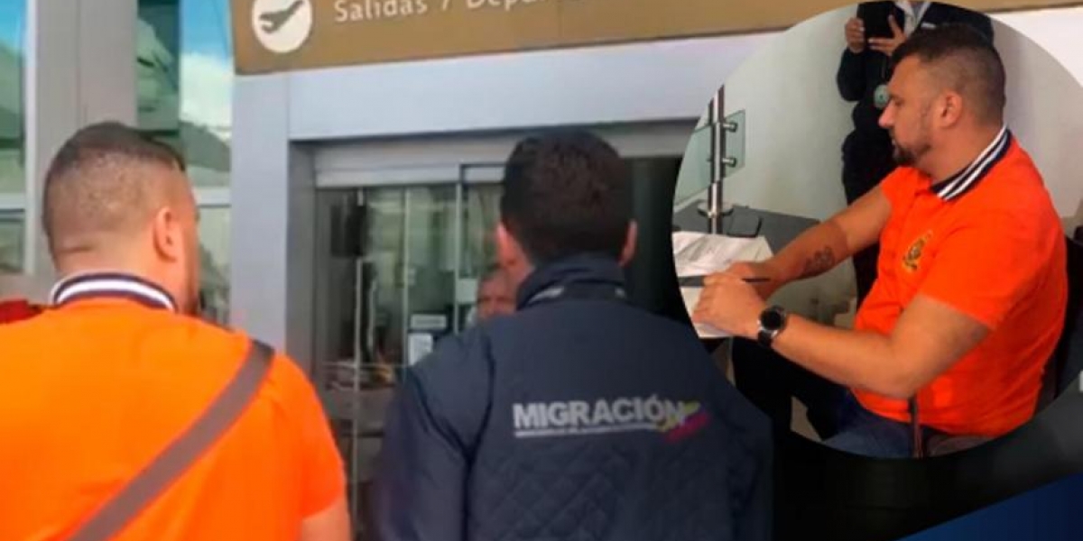 El hombre fue expulsado de Colombia por diferentes actuaciones 'indebidas'