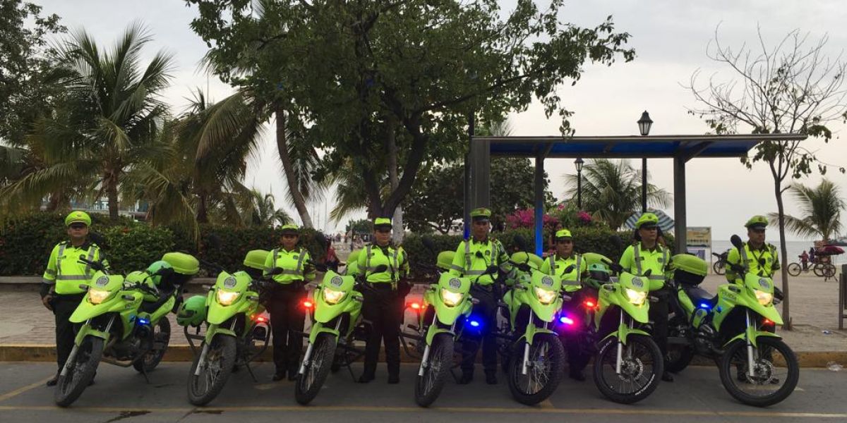Seguimiento.co Los agentes de la Policía de Tránsito harán presencia en distintos sectores de la ciudad.