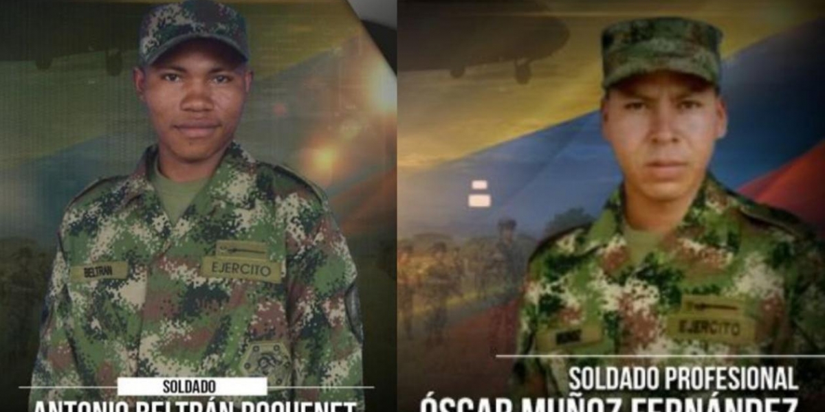  Antonio Beltrán Roquenet murió luego del atentado en Arauca; Óscar Muñoz murió en Morales, Cauca. 
