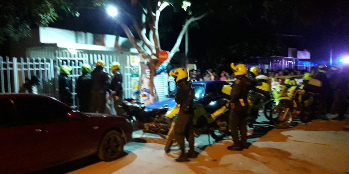Suministrada Sector en el que ocurrió el homicidio de un hombre en la noche de este lunes.