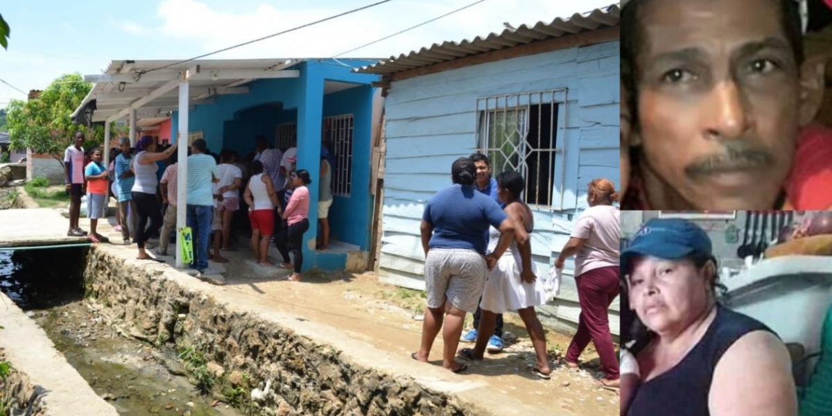 Zona Cero Lugar de los hechos y fotos en vida de Jorge Ahumada Navarro e Irma Barrios Villalba.