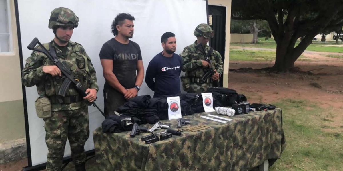 Fuerza Aérea. Capturados por el Ejército y la Fuerza Aérea en el sur de Bolívar.
