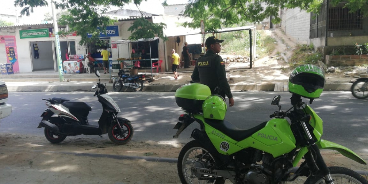 Policía La Policía reportó normalidad en el comercio.