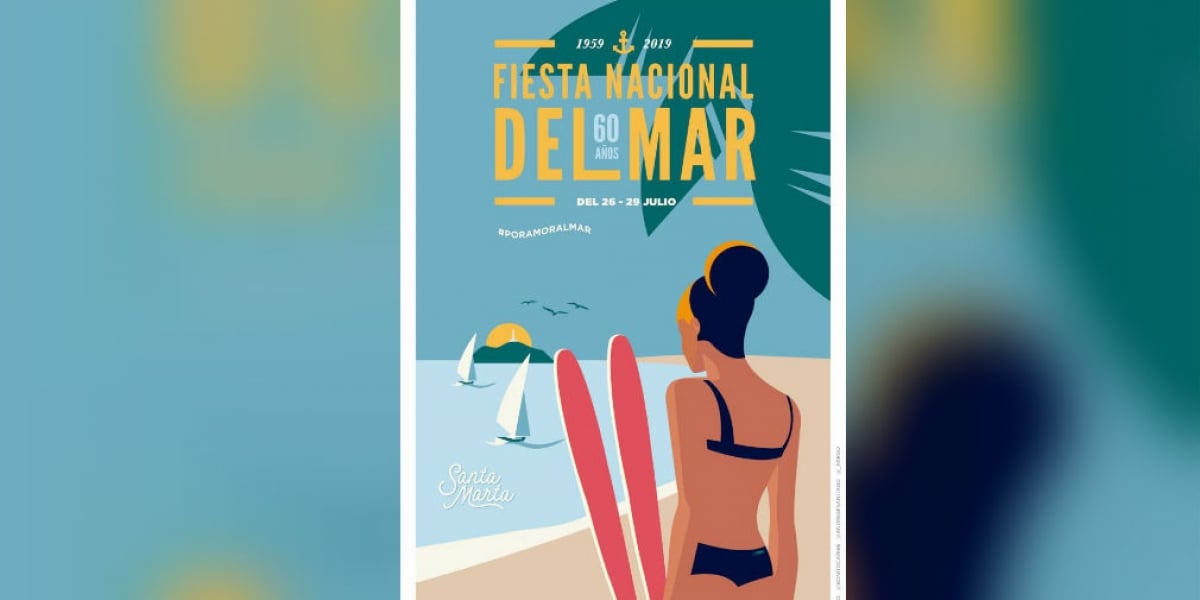 Afiche oficial de las Fiestas del Mar 2019