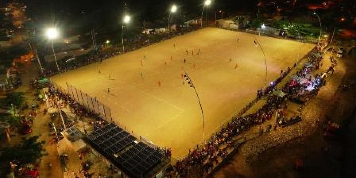 Alcaldía de Ciénaga Inauguración de cancha 'Brisas del Mar' en Ciénaga