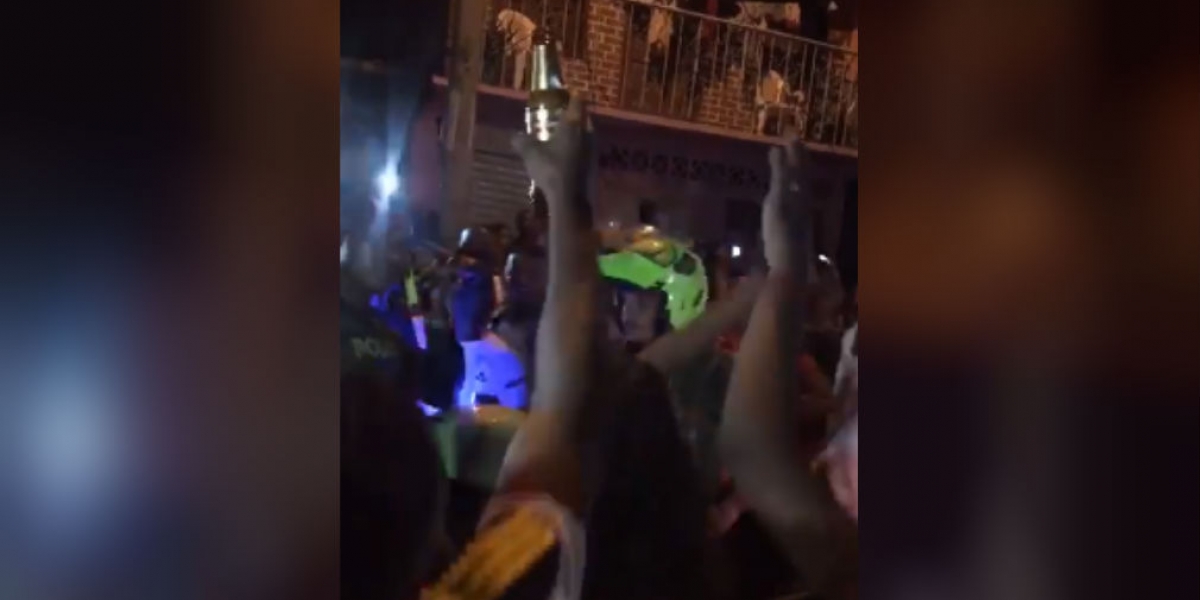Captura de pantalla facebook Rumba callejera en Cali