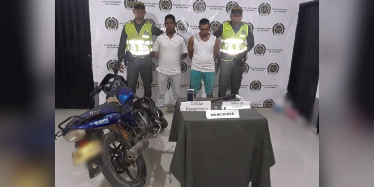 Policía del Magdalena Autoridades capturaron a los presuntos asaltantes