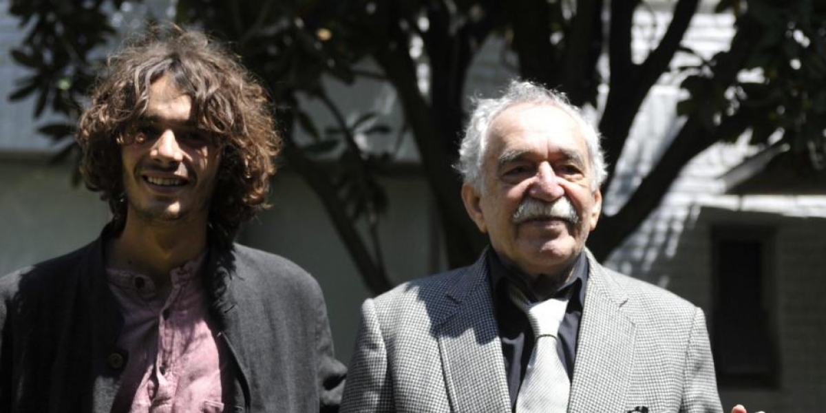 Zona Cero Mateo García Elizondo junto a su abuelo Gabriel García Márquez (QEPD)