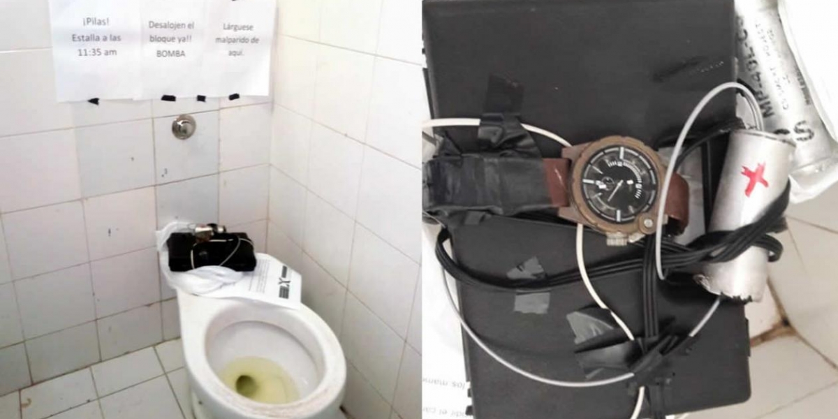 Policía Nacional- Zona Cero Baño de la Universidad del Atlántico en donde se centra la alerta.