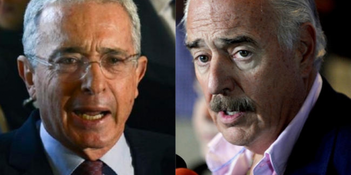 Álvaro Uribe y Andrés Pastrana