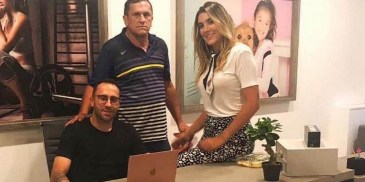 Instagram David Ospina, Hernán Ospina y Daniela Ospina.