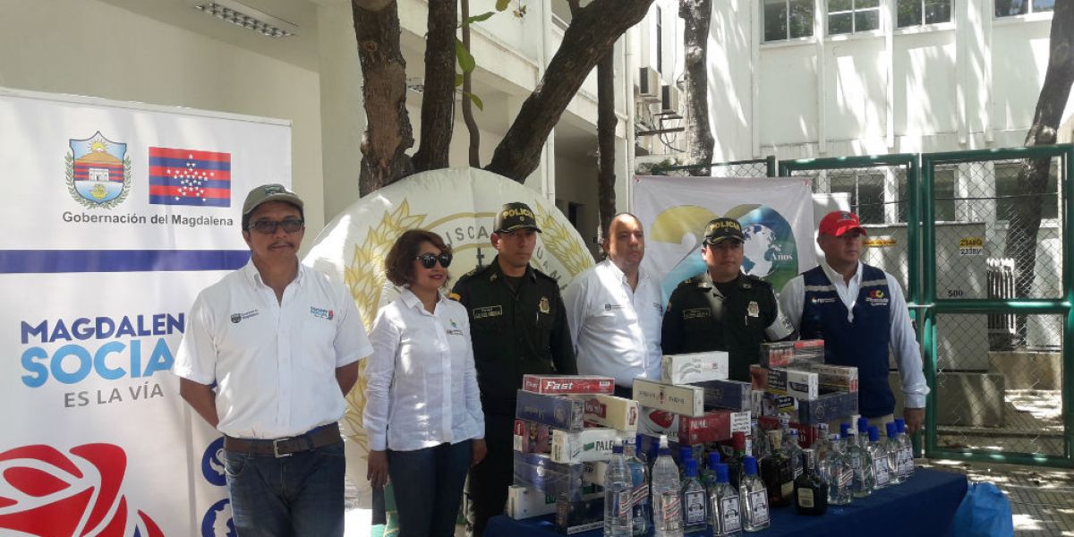 Gobernación del Magdalena La campaña se realiza gracias a una alianza entre Gobernación, Federación Nacional de Departamentos, Policía Fiscal y Aduanera y Policía Metropolitana de Santa Marta.