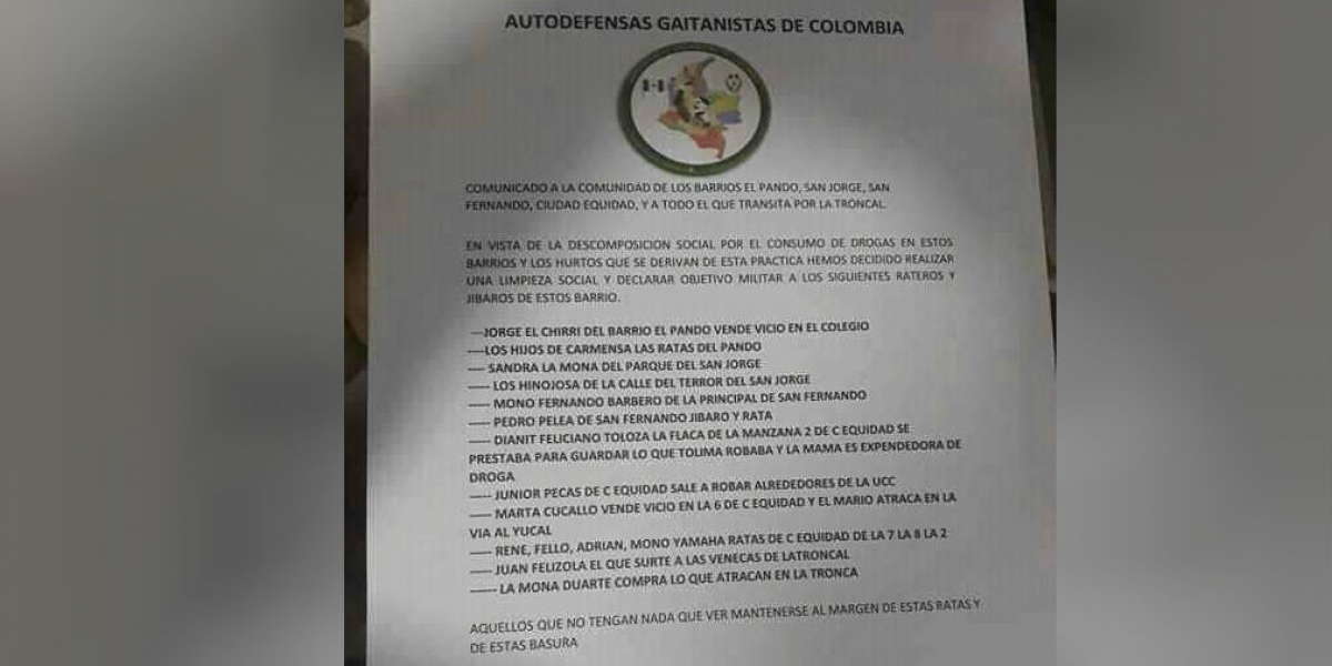 Cortesía Este panfleto es falso.