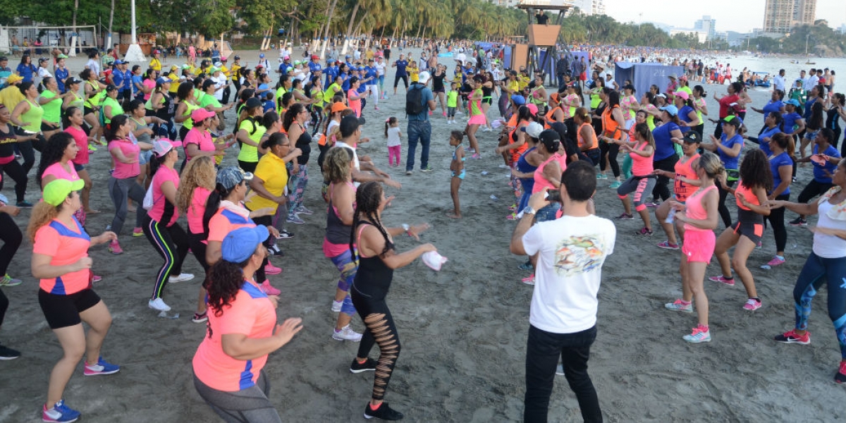 Alcaldía de Santa Marta El programa Muévete Samario se tomará las playas de la ciudad.