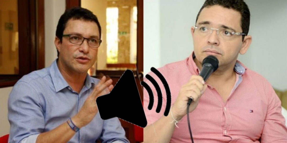 Carlos Caicedo y Rafael Martínez, en el segundo audio filtrado.