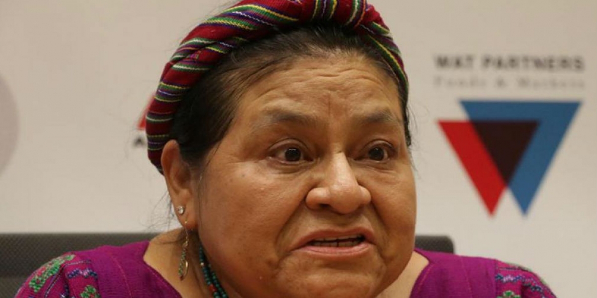 La nobel de paz guatemalteca Rigoberta Menchú.