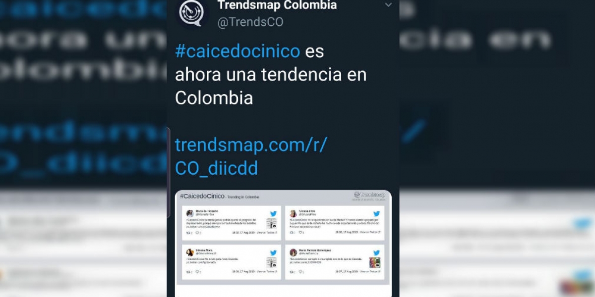 Twitter La política del Magdalena se volvió tendencia nacional.