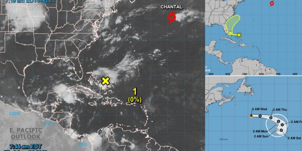 NHC Hasta el momento se han formado dos tormentas en la temporada ciclónica atlántica.