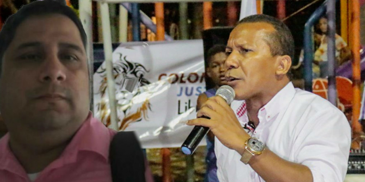 Seguimiento.co Jaime Cárdenas (der) discutió con Omar Segura, miembro activo de Fuerza Ciudadana.