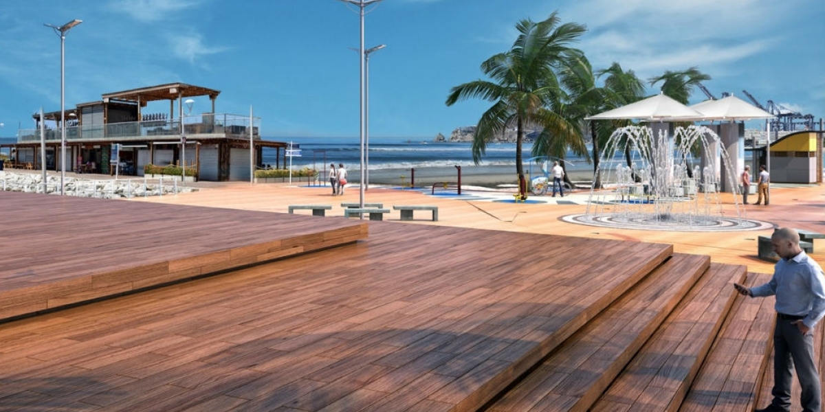 Render recuperación malecón Bahía de Santa Marta 