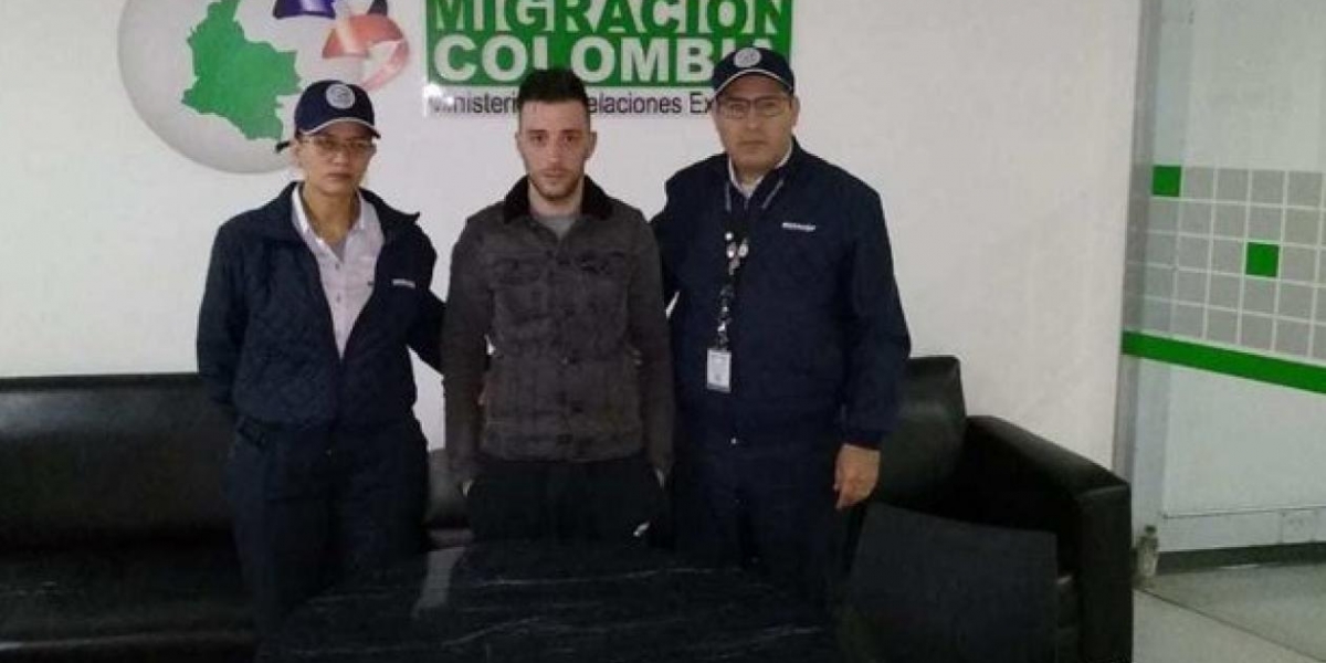 Migración Colombia Joao Pedro Dias Goncalves, era buscado por las autoridades de su país.