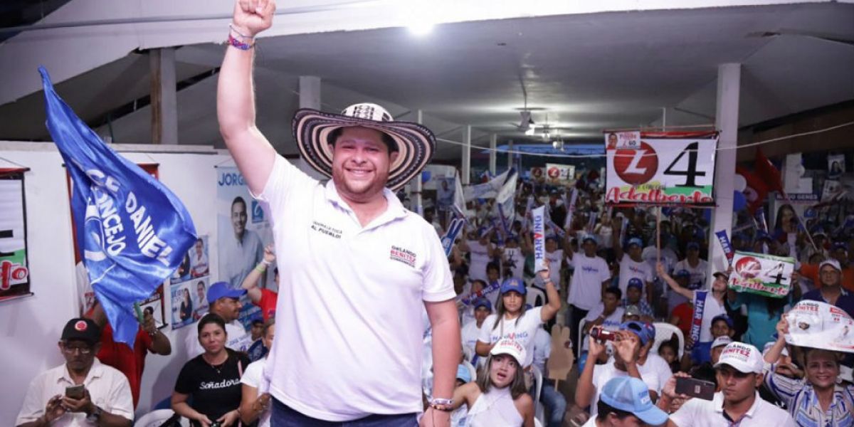 Orlando Benitez, candidato a la gobernación de Cordoba.