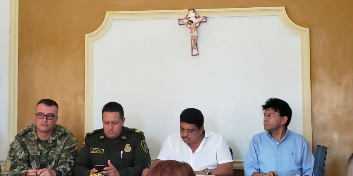 Gobernación del Magdalena Consejo de Seguridad realizado por la Gobernación en Sitionuevo.