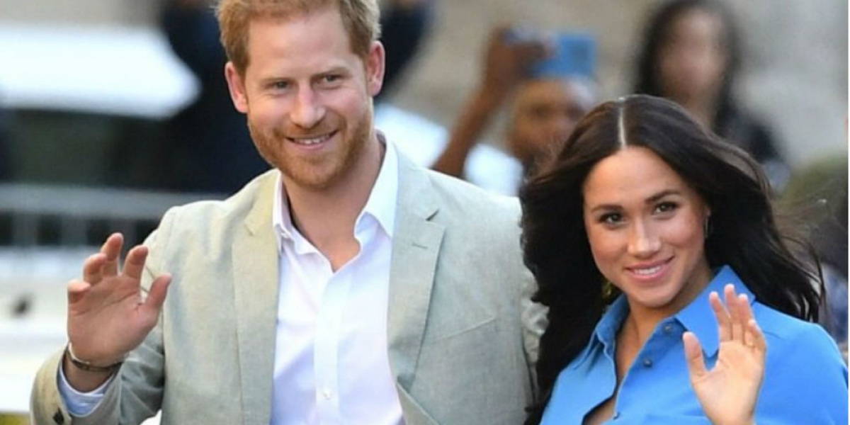 El principe Harry y su esposa Megan Markle.