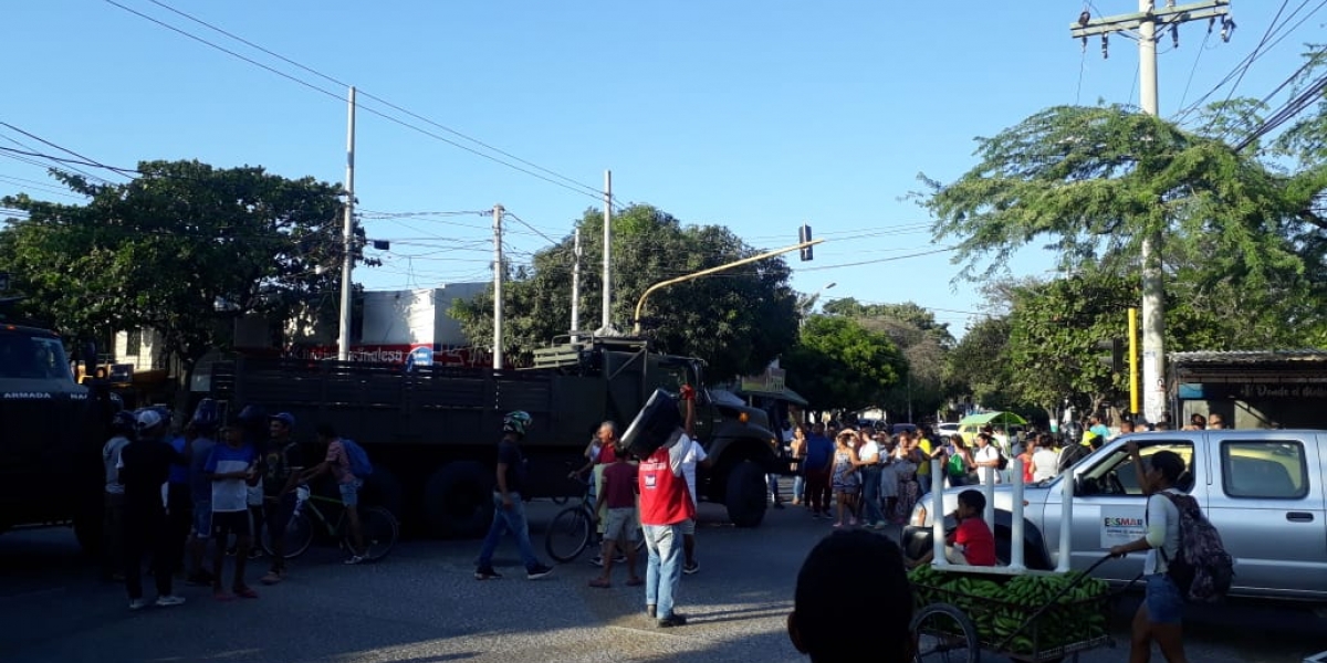 Protesta en El Pando