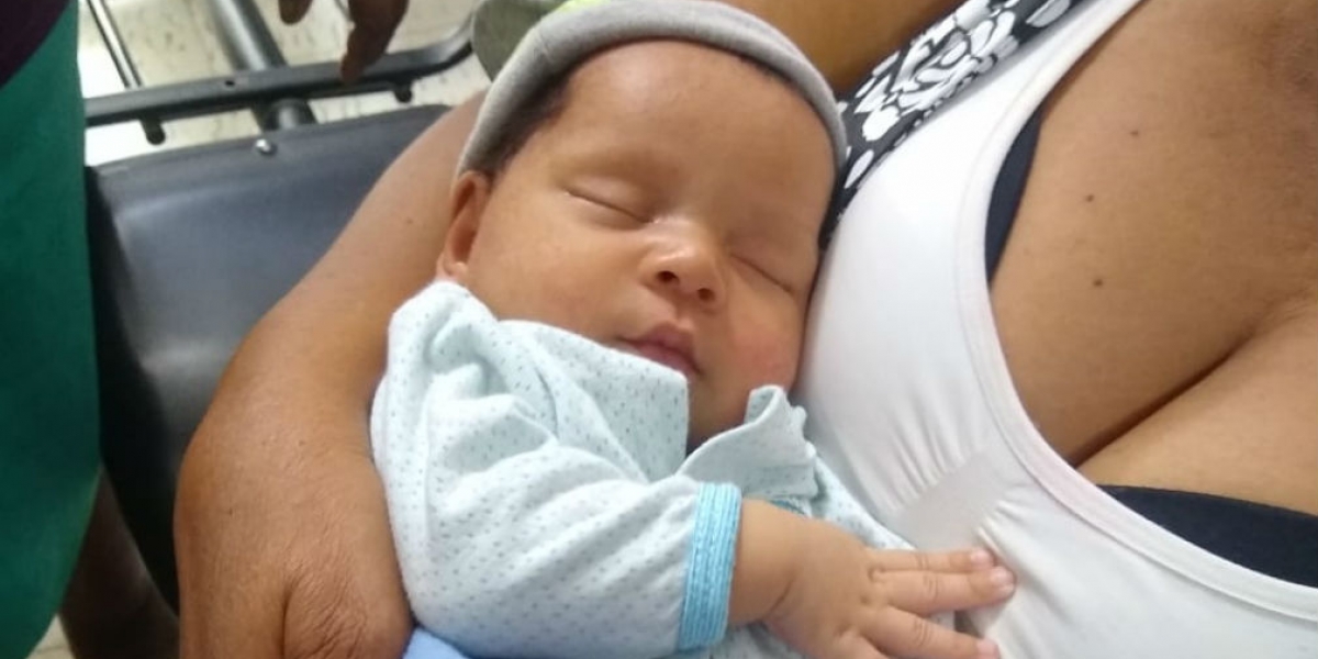 Cortesía Apareció el bebé recién nacido.