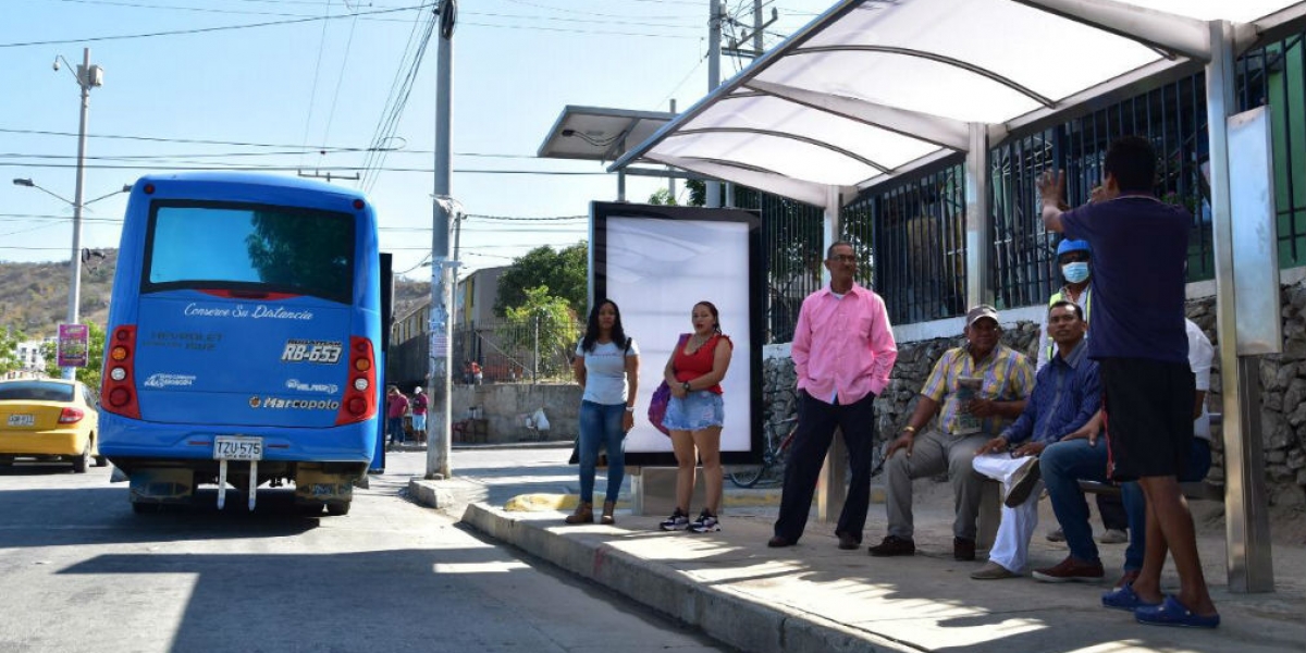 Alcaldía de Santa Marta Nuevos paraderos para buses del SETP.