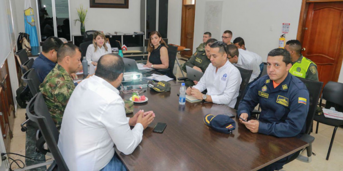 Alcaldía de Santa Marta Consejo de Seguridad realizado en la Alcaldía.