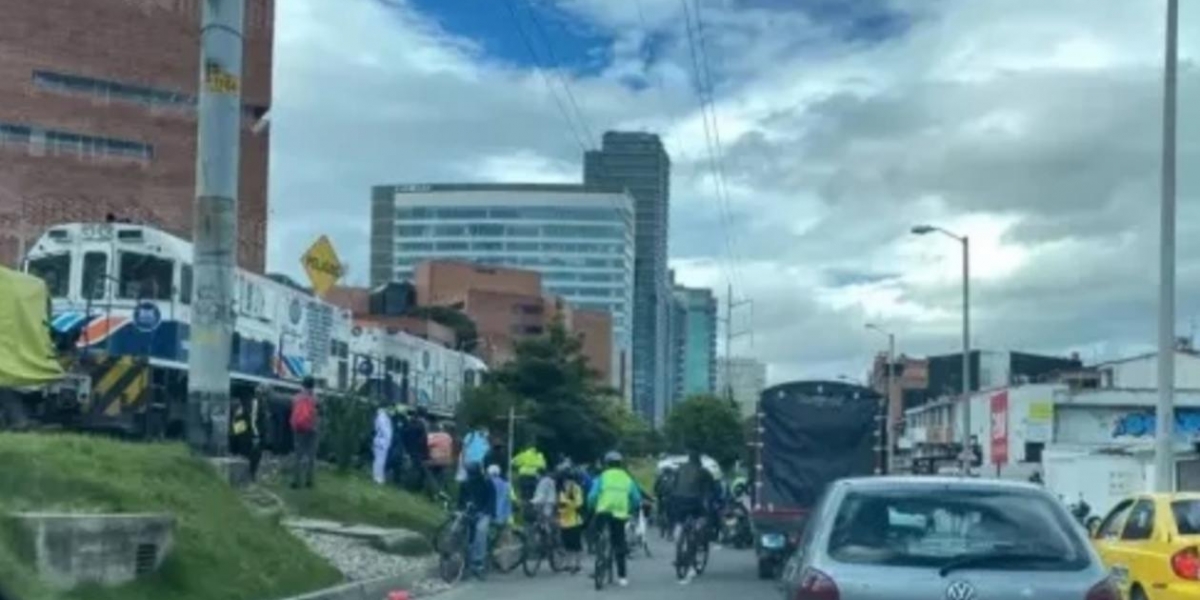 Accidente en el norte de Bogotá