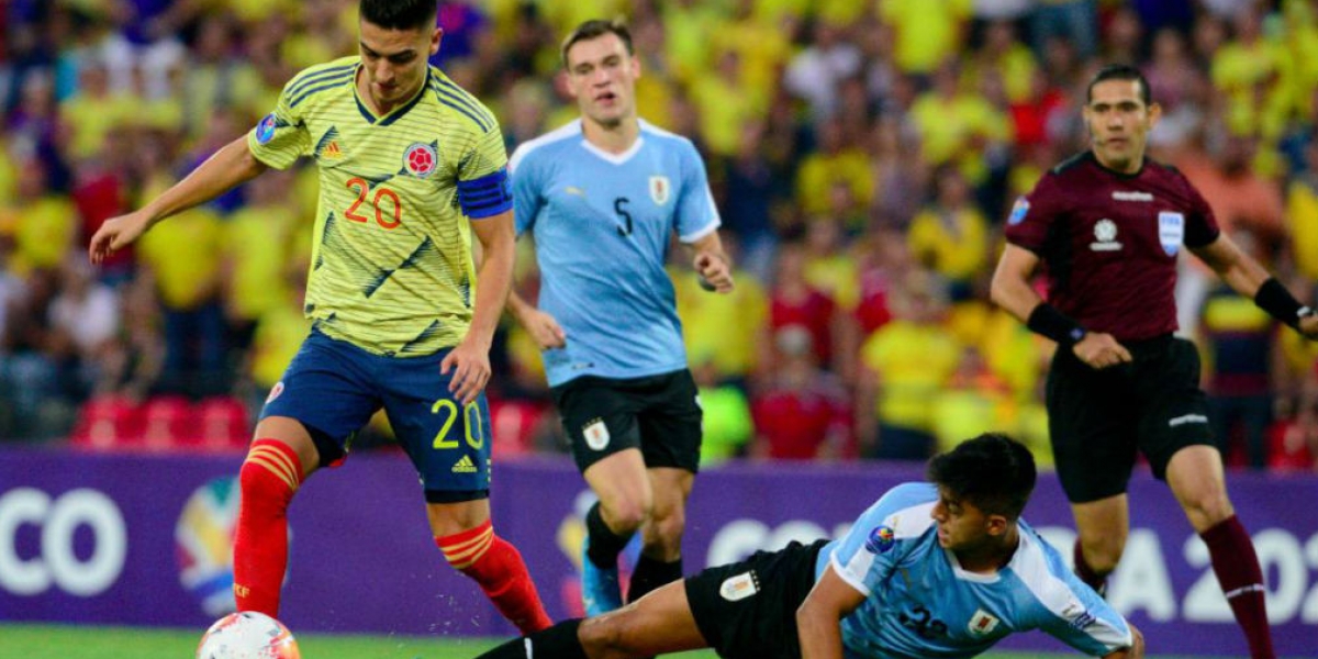 Uruguay vs Colombia. cortesía
