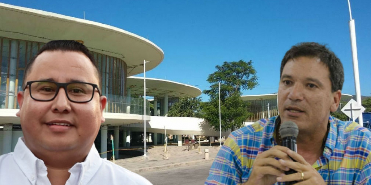 Archivo Juan Carlos Palacio (der), concejal de Santa Marta, dijo que iba a denunciar al secretario de Infraestructura.