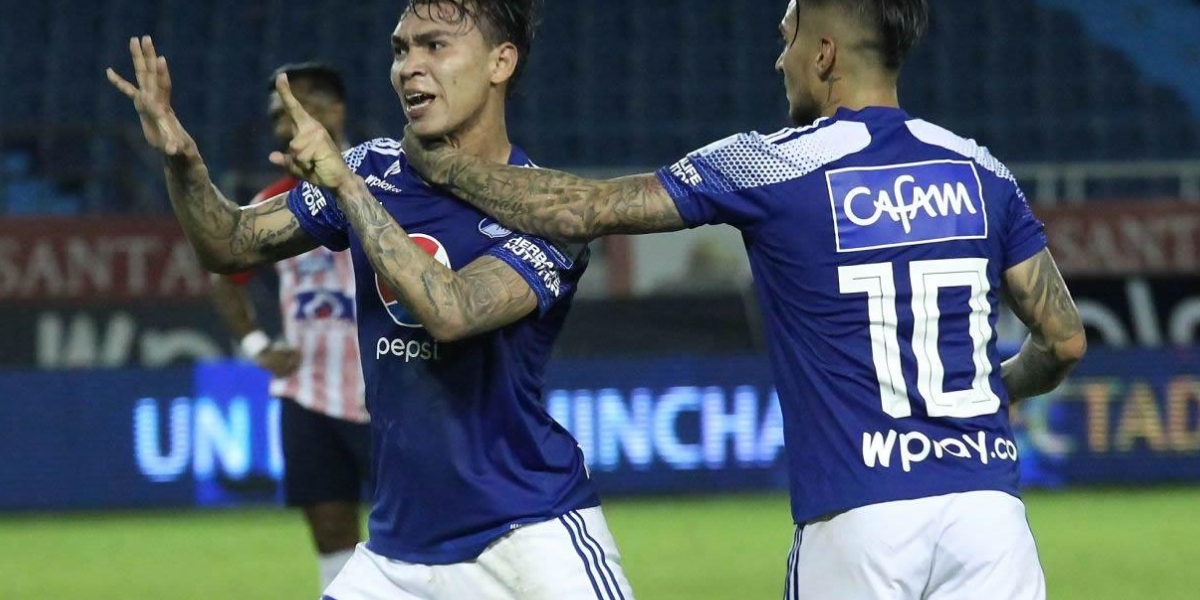 El delantero samario aportó en el empate de Millonarios frente a Junior. 