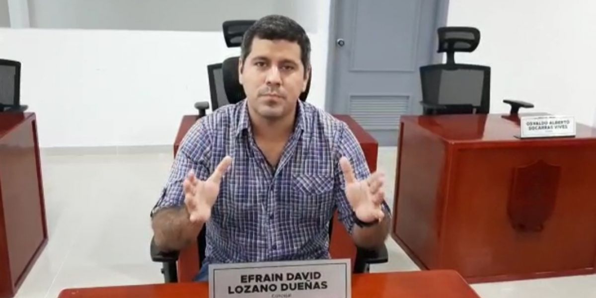 Efraín Lozano, concejal de Santa Marta.