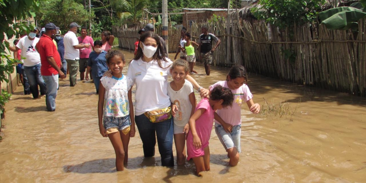 En El Retén también se han presentado inundaciones por el desbordamiento del río.