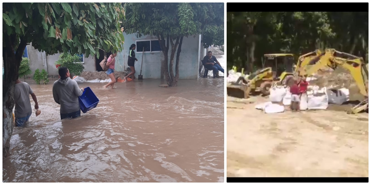 Archivo Impresiones de la inundación que deja el desbordamiento del río Fundación.