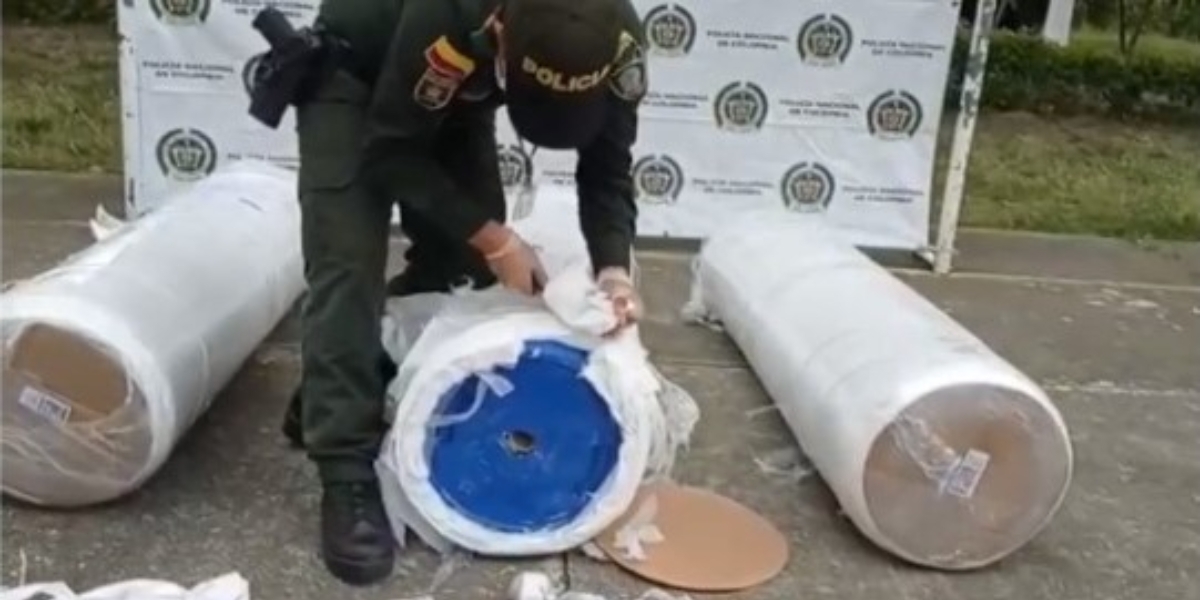 Captura de pantalla La Policía procedió a incautar 118 kilos del estupefaciente.
