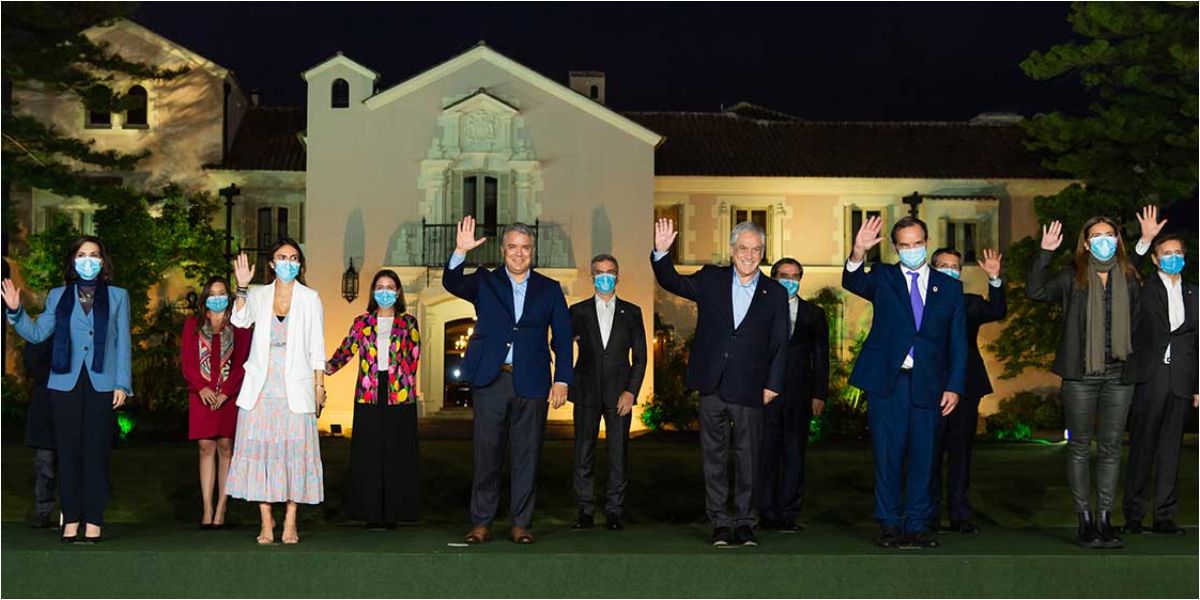 El Presidente Duque y Sebastián Piñera, de Chile, se reunieron. 