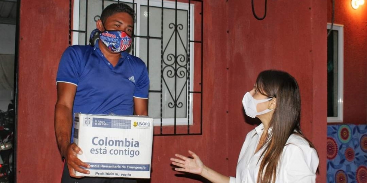 Cortesía Entrega de ayudas humanitarias.