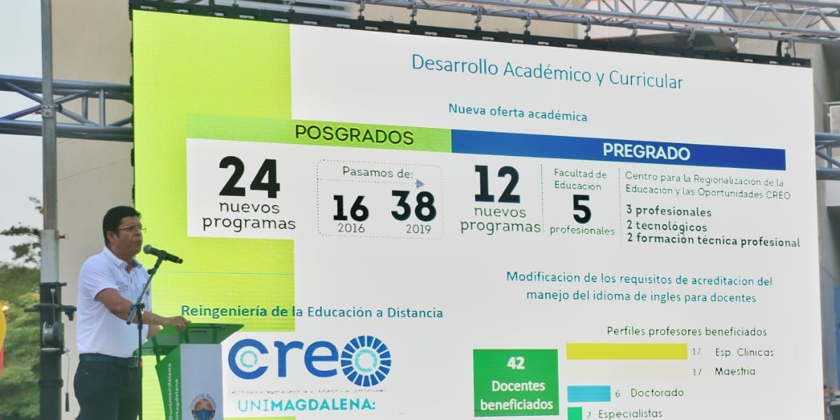 Universidad del Magdalena La rendición de cuentas estará liderada por el rector Pablo Vera Salazar.