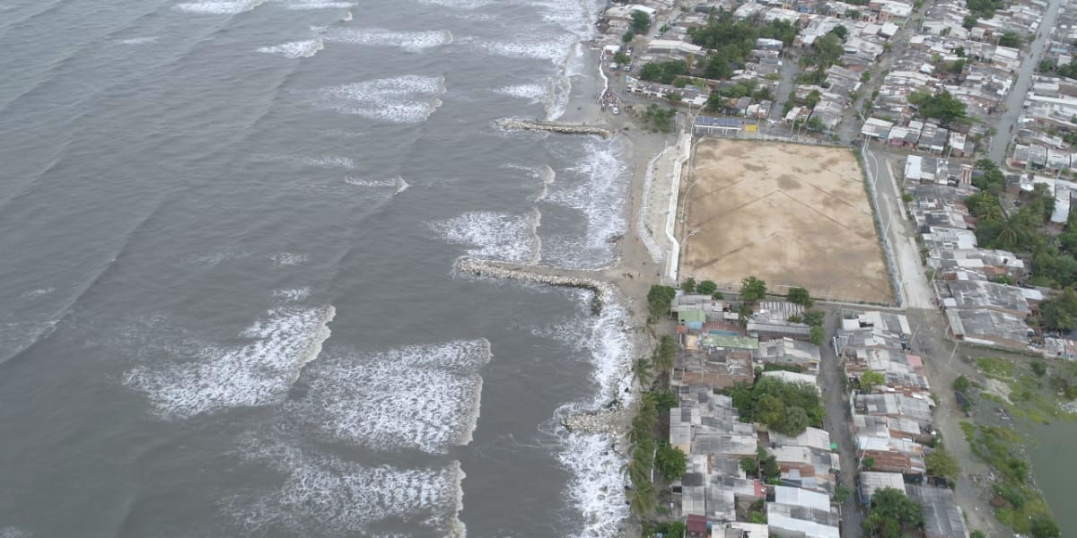 Erosión Costera en Ciénaga. cortesía