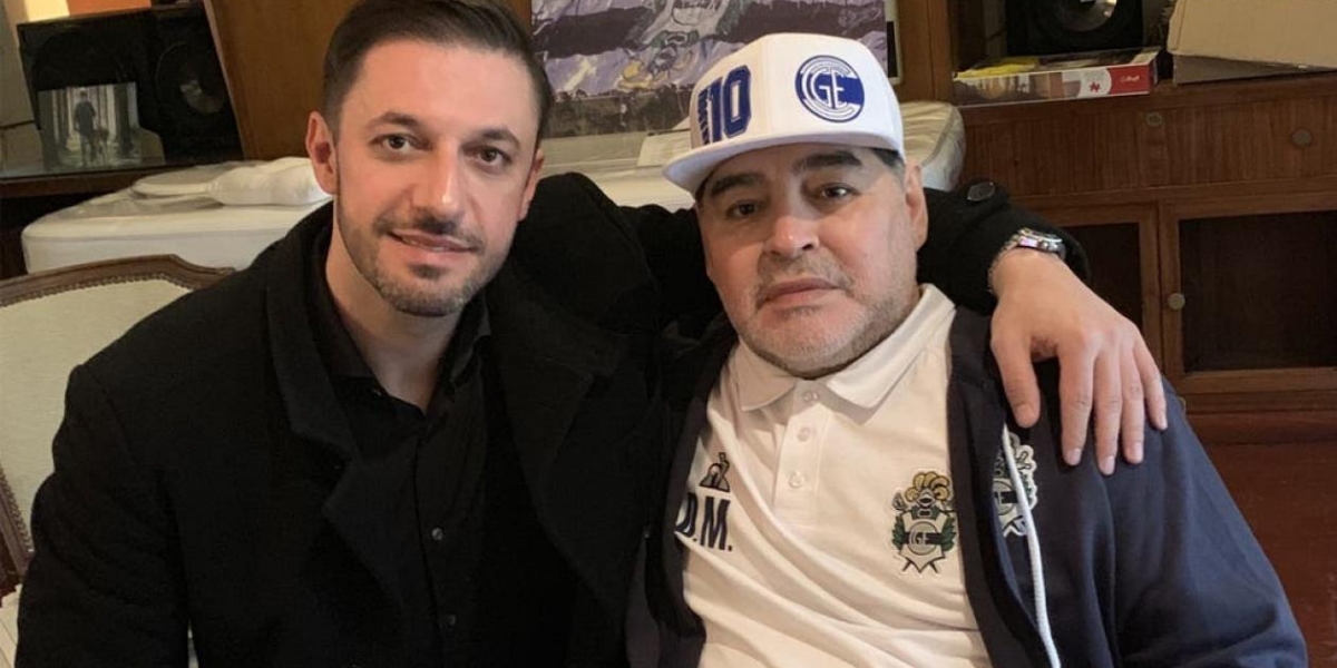 Diario La Nación Matías Morla y Diego Maradona.