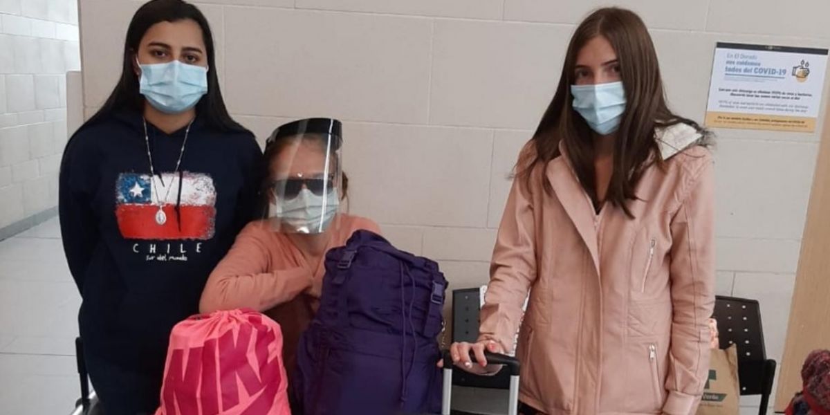 Cortesía Algunas de las colombianas que tuvieron que regresar a Colombia.