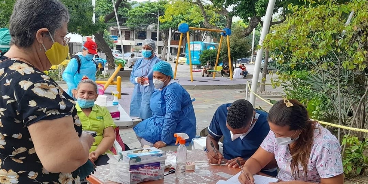 Cortesía Jornada de salud en el barrio San Pablo.