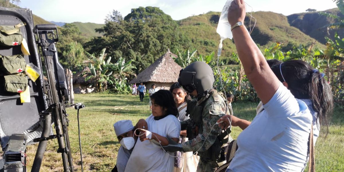 Esta atención fue coordinada por la Primera División del Ejército Nacional