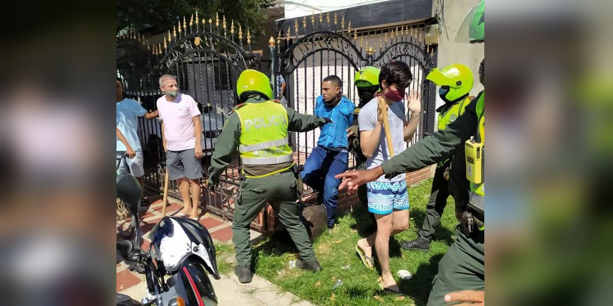 Cortesía El presunto responsable fue retenido por la comunidad.
