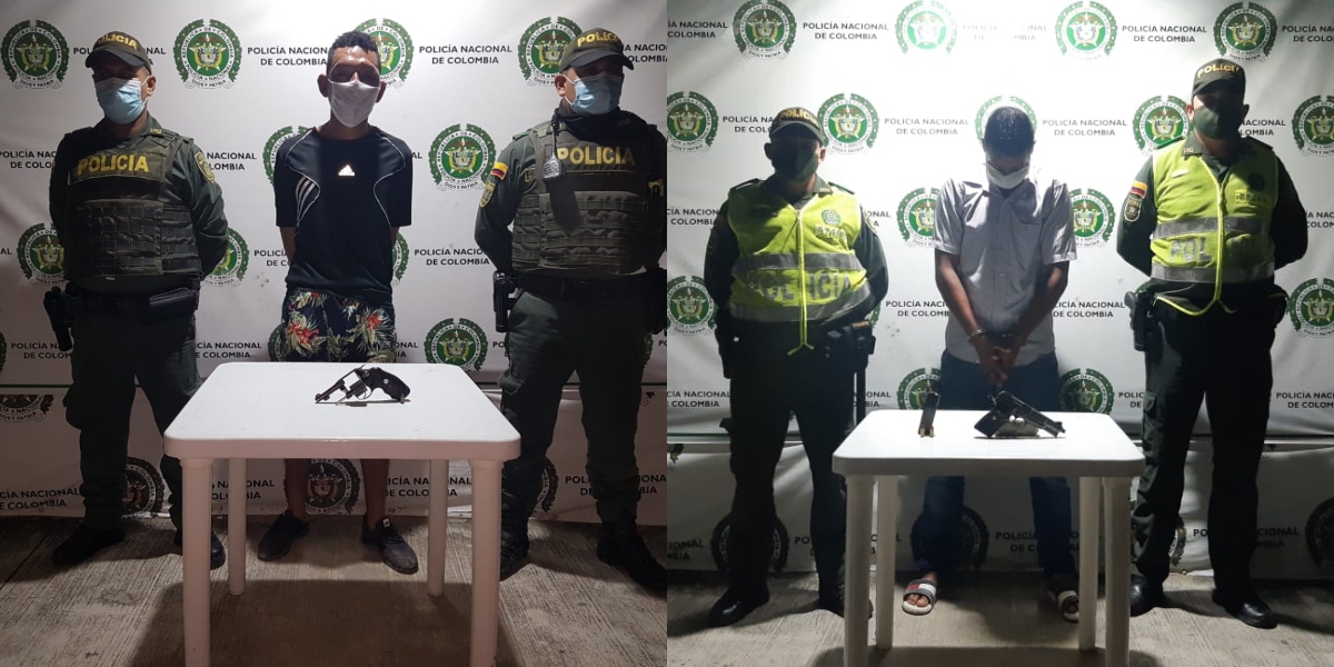 Policía Metropolitana Rafael Castañeda Hernández y Zamir Enrique Toro Bohórquez.
